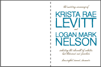 Drawing Room Letterpress Program Design Small