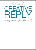 Drawing Room Letterpress Reply Design Small