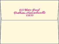 Eleanor Letterpress Envelope Design Small