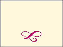 Eleanor Letterpress Placecard Flat Design Small