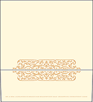 Elegant Monogram Letterpress Envelope Design Small