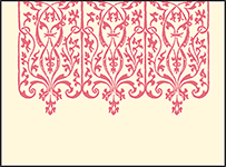 Elegant Monogram Letterpress Placecard Flat Design Small