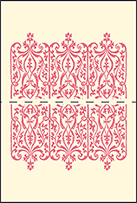 Elegant Monogram Letterpress Placecard Fold Design Small