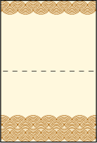 Emile Letterpress Placecard Fold Design Small