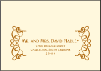 Emile Letterpress Reply Envelope Design Small
