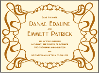 Emile Letterpress Save The Date Design Small