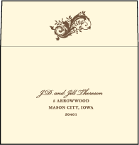 Empire Letterpress Reply Envelope Design Small