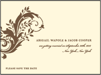 Empire Letterpress Save The Date Design Small