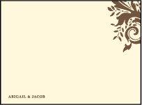 Empire Letterpress Thank You Card Flat Design Small