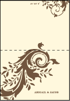 Empire Letterpress Thank You Card Fold Design Small