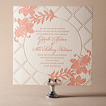 Enya Letterpress Invitation Design Small