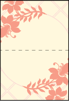 Enya Letterpress Placecard Fold Design Small