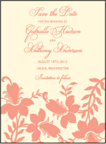 Enya Letterpress Save The Date Design Small