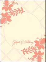 Enya Letterpress Thank You Card Flat Design Small