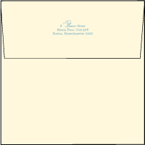 Erte Beach Letterpress Envelope Design Small