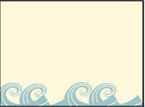 Erte Beach Letterpress Placecard Flat Design Small