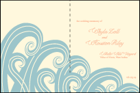 Erte Beach Letterpress Program Design Small
