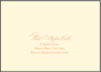 Erte Beach Letterpress Reply Envelope Design Small
