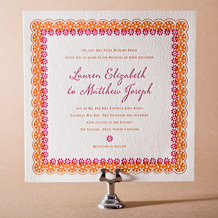 Esperanza Letterpress Invitation Design Small