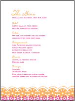 Esperanza Letterpress Menu Design Small