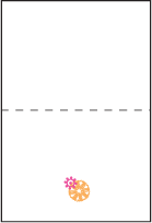 Esperanza Letterpress Placecard Fold Design Small
