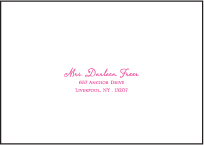 Esperanza Letterpress Reply Envelope Design Small