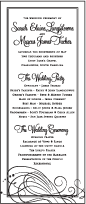 Evelyn Letterpress Program Tea Design Small