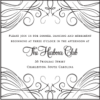 Evelyn Letterpress Reception Design Small