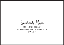 Evelyn Letterpress Reply Envelope Design Small