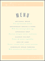 Farmstand Letterpress Menu Design Small