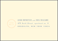 Farmstand Letterpress Reply Envelope Design Small