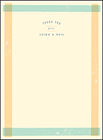 Farmstand Letterpress Thank You Card Flat Design Small