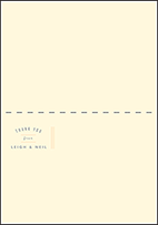 Farmstand Letterpress Thank You Card Fold Design Small