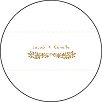 Fidelia Letterpress Coaster Design Small