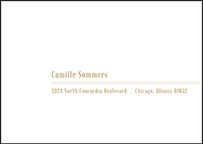 Fidelia Letterpress Reply Envelope Design Small