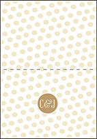 Fidelia Letterpress Thank You Card Fold Design Small