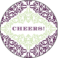 Filigree Letterpress Coaster Design Small