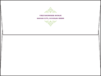 Filigree Letterpress Envelope Design Small