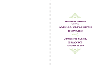 Filigree Letterpress Program Design Small