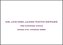 Filigree Letterpress Reply Envelope Design Small