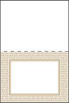 Fitzgerald Letterpress Placecard Fold Design Small