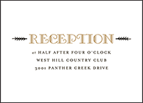 Fitzgerald Letterpress Reception Design Small