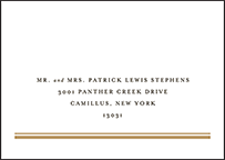 Fitzgerald Letterpress Reply Envelope Design Small