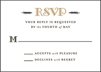 Fitzgerald Letterpress Reply Design Small