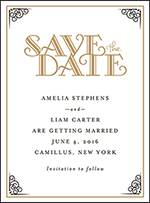 Fitzgerald Letterpress Save The Date Design Small
