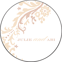Fleur Letterpress Coaster Design Small