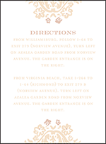 Fleur Letterpress Direction Design Small