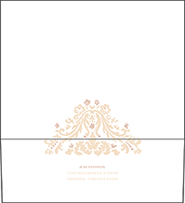 Fleur Letterpress Envelope Design Small