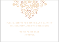 Fleur Letterpress Reception Design Small