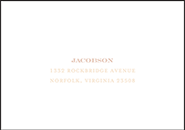Fleur Letterpress Reply Envelope Design Small